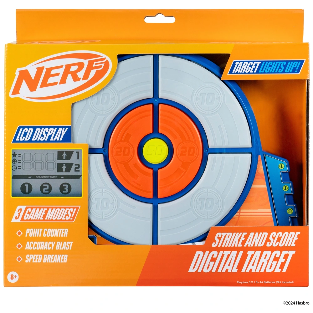 NERF Elite Lights and Sounds Digital Target Smyths Toys UK