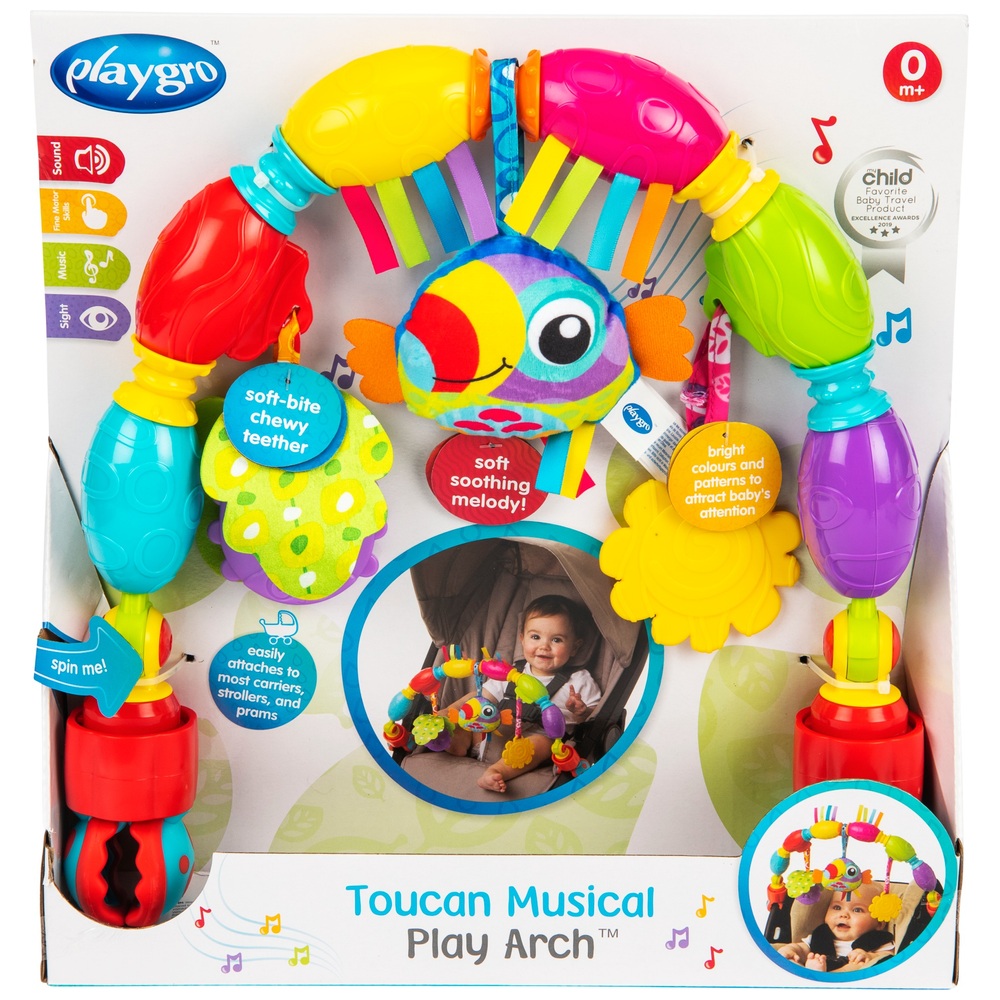 Playgro Toucan Musical Play Arch | Smyths Toys UK