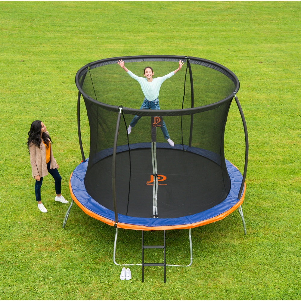 teugels Naschrift modder Jump Power outdoor trampoline 305 cm rond met net | Smyths Toys Nederland