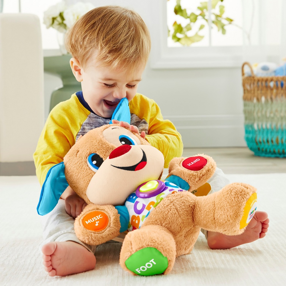 Fisher-Price Baby Learning Toy 123 Crawl With Me Puppy Electronic Dog With  Smart Stages Content & Lights For Ages 6+ Months