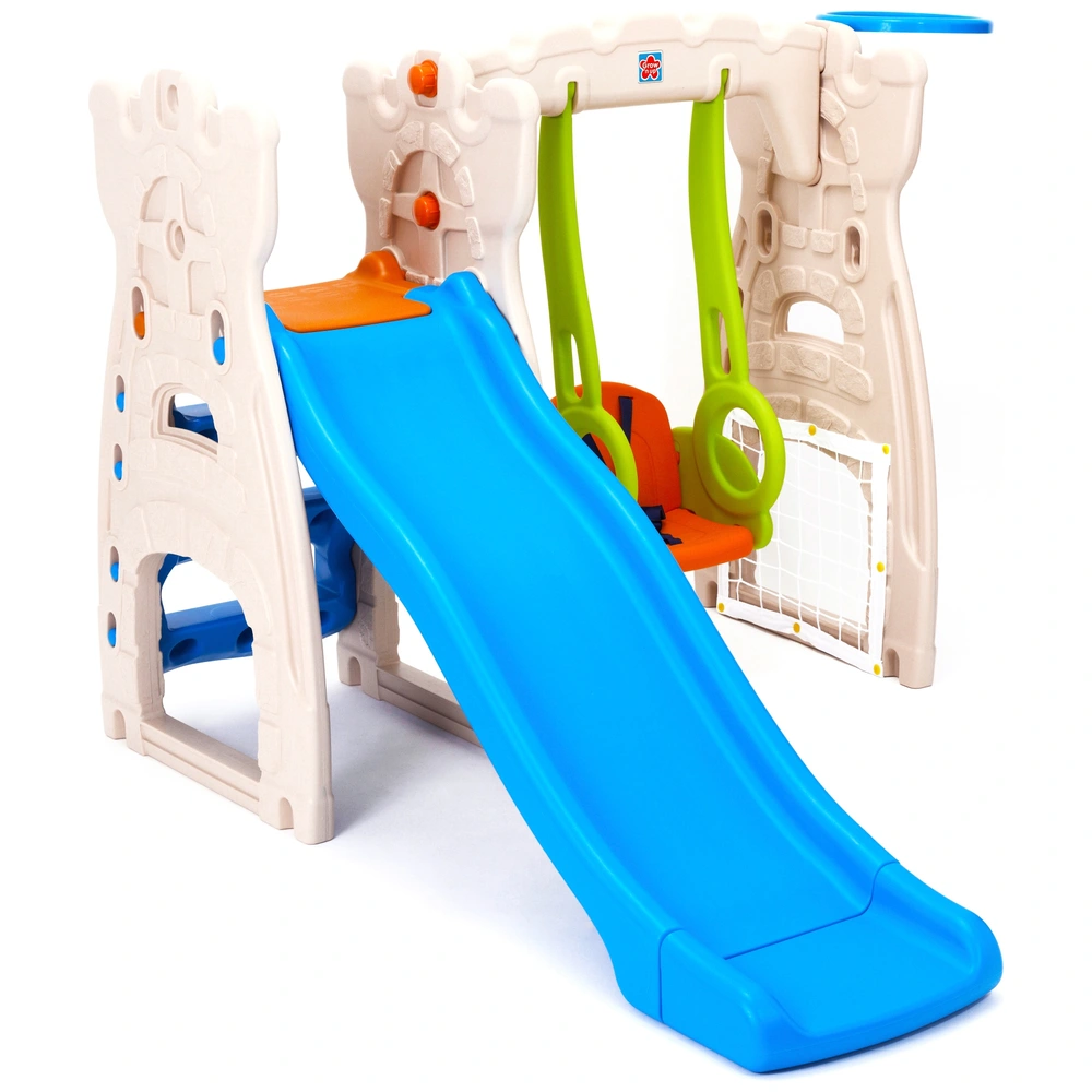 Scramble Smyths Toys Garden Slides Grow N Smyths Swing Slide Set