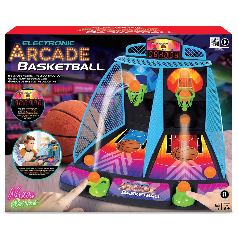 DREAMADE Jeu de Basketball Arcade Electrique avec 2 Paniers&LED Score,  Basket-Ball Pliant Intérieur Interactif à 8 Options des Jeux - Cdiscount  Sport