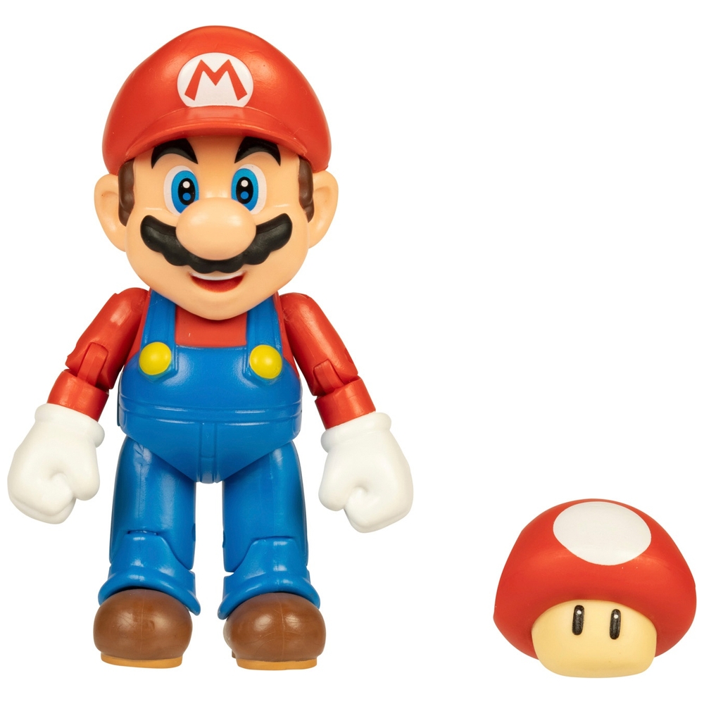 Nintendo 10cm Mario with Power up Mushroom | Smyths Toys UK