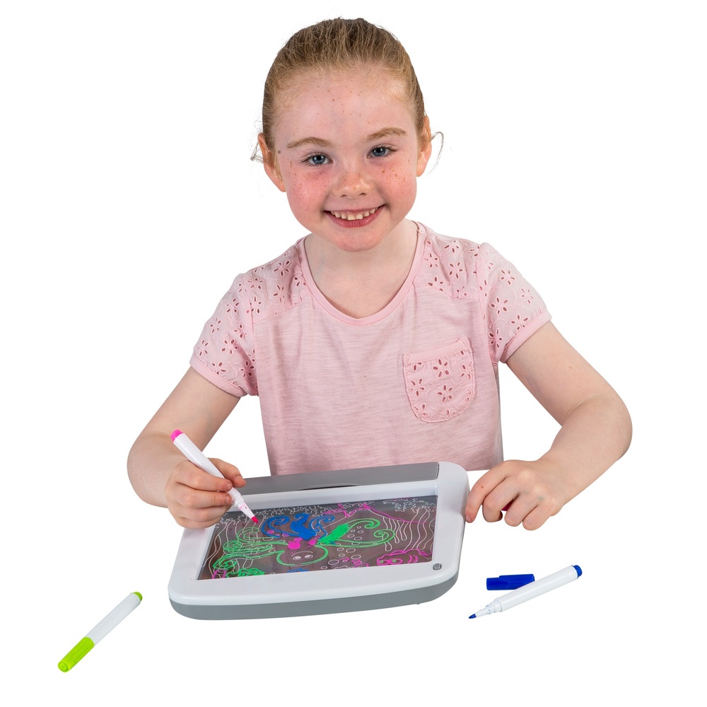 Discovery Neon LED Glow Drawing Board 