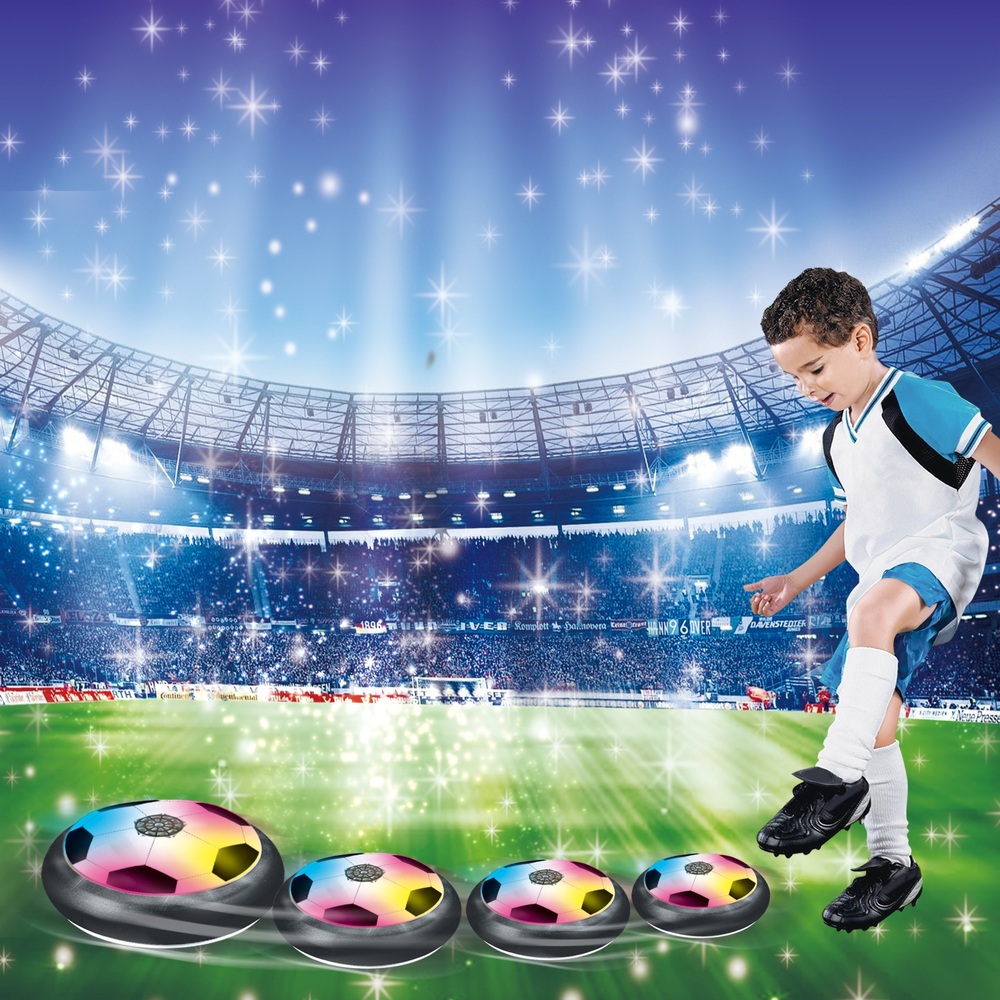 Baztoy Rechargeable Air Power Football Kids Toys Hover Soccer Ball Kickball  LED for sale online