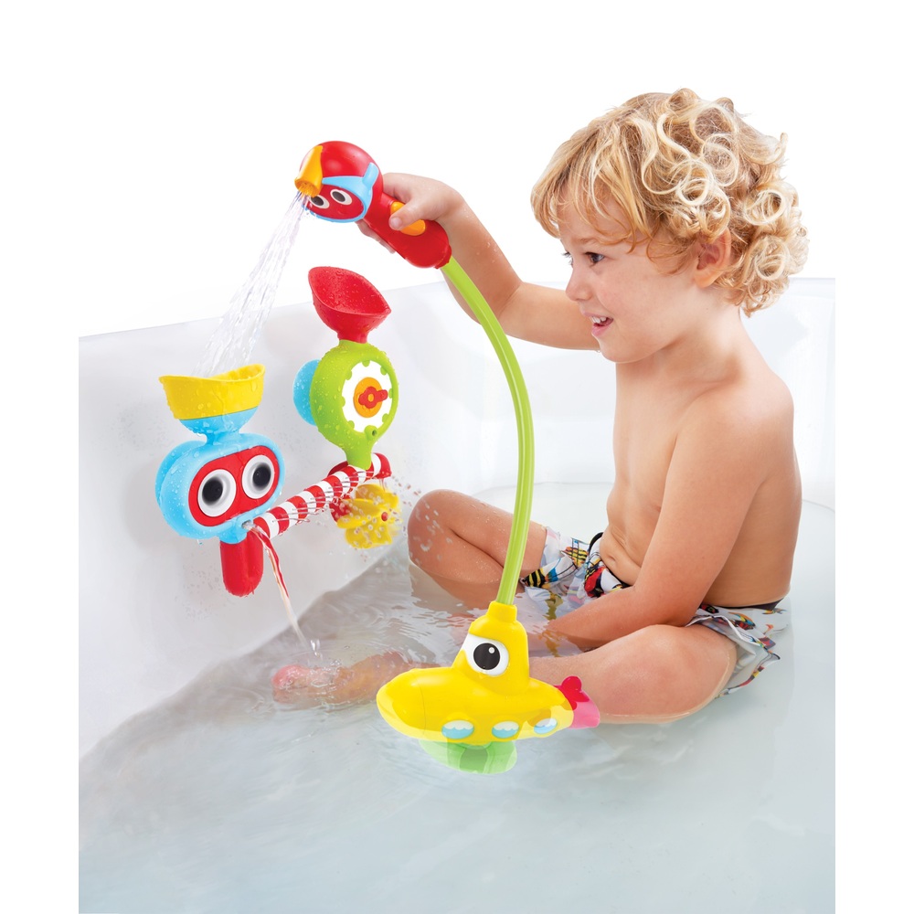 Suction Cup Toys Watch Yookidoo Baby Bath Toy - Spin 'N' Sort Water Gear On Bathtub Toy Storage