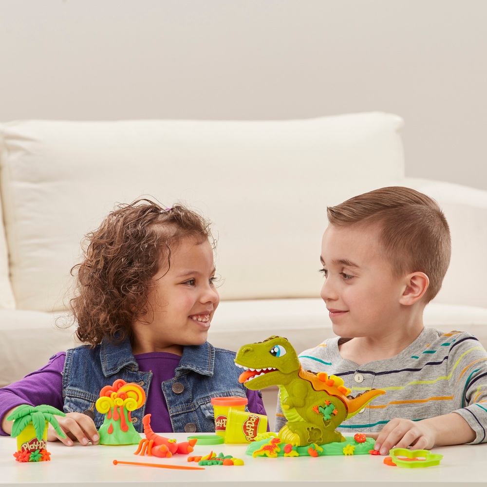 Play-Doh Rex The Chomper Dinosaur With 4 Cans of Dough for sale online