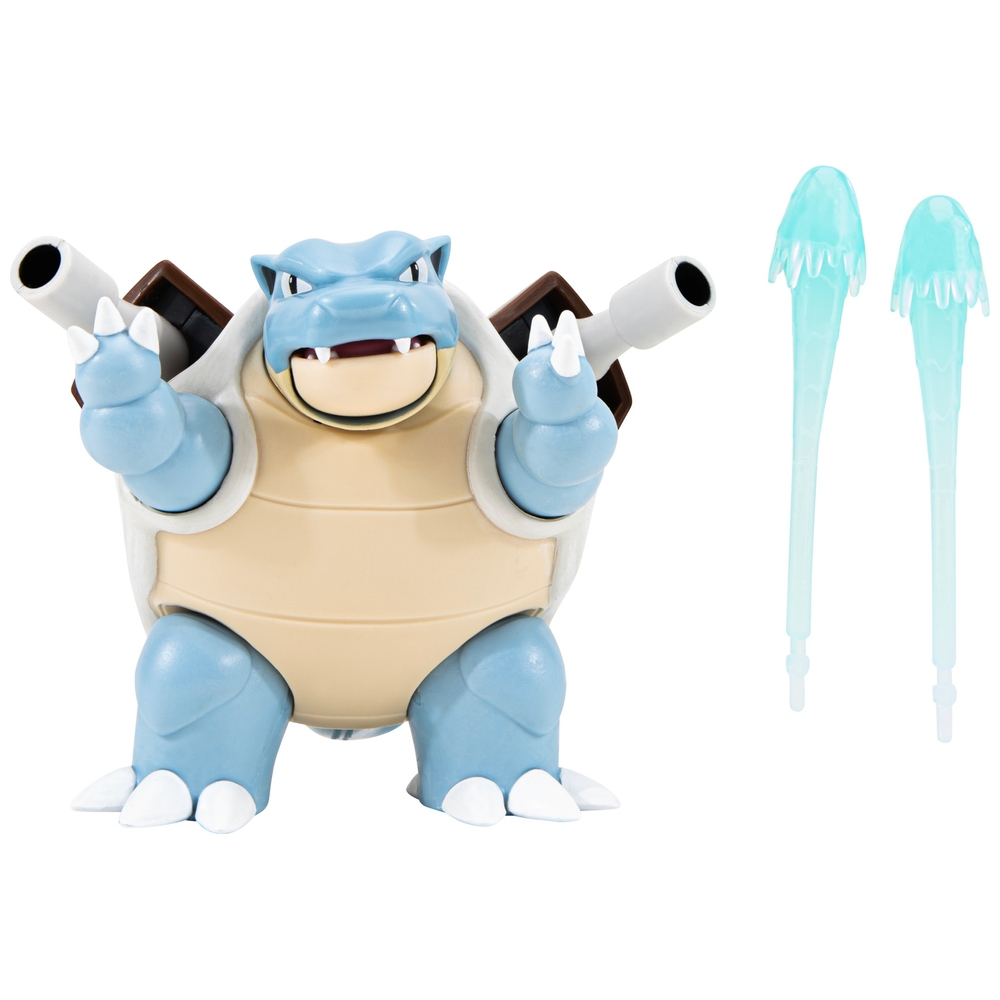 Pokémon Blastoise 11cm Battle Feature Figure with Water Missile Cannon ...