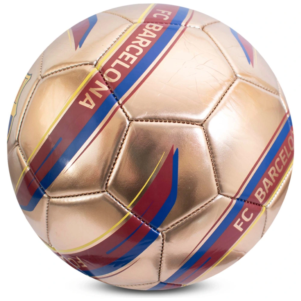 FCB Barcelona Ballon De Football Officiel Barca Taille 5 - Logo Club Et Signatures Joueurs