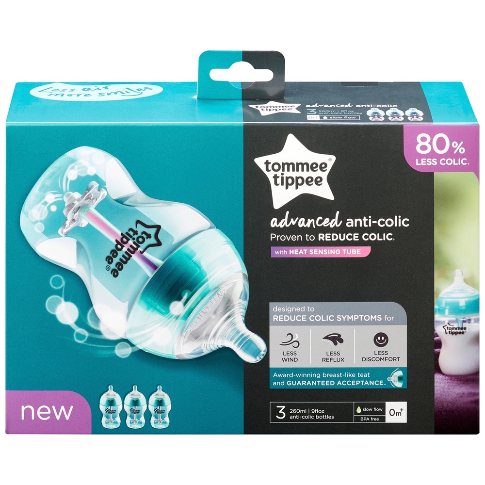Tommee Tippee Advanced AntiColic Bottles 3 Pack Smyths Toys Ireland