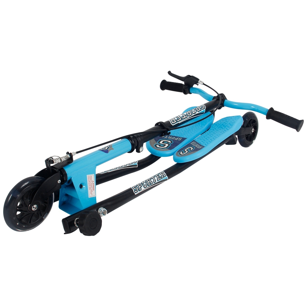 Sporter 1 Blue Scooter with Light Up LED Wheels Smyths Toys UK