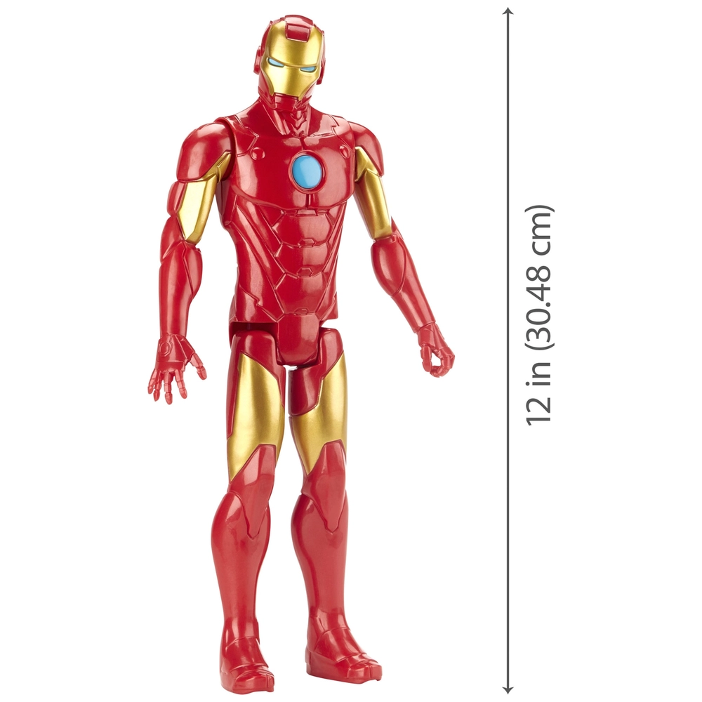 Marvel Avengers Titan Hero Serie Blast Gear Iron Man Actionfigur – 30 Cm Große Figur Für Kinder Ab 4