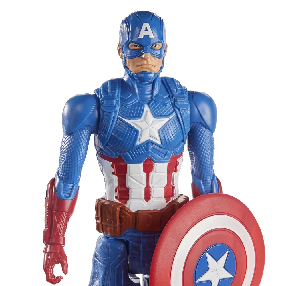 Marvel Avengers: Age Of Ultron - Titan Hero Tech Captain America, Figura 30,5 Cm Con Effetti Sonori