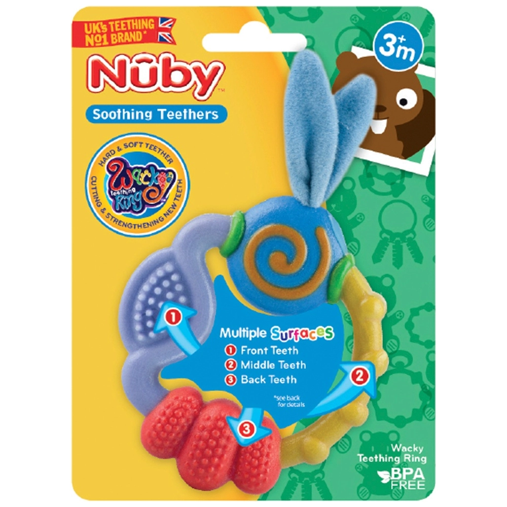 Nuby Wacky Teething Ring Smyths Toys UK