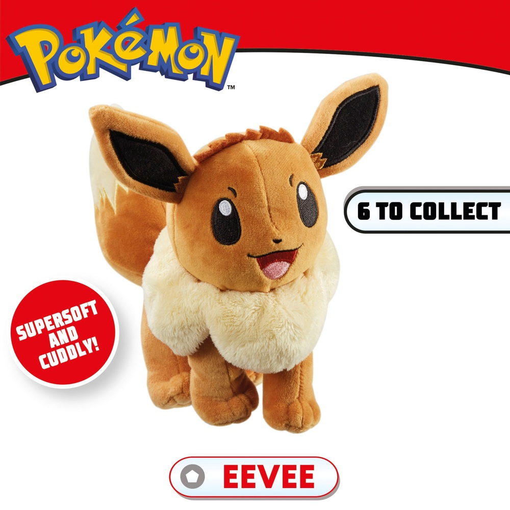 Kuscheltier NEU! Pokemon Plüsch-Figur Evoli 20cm Spielzeug 
