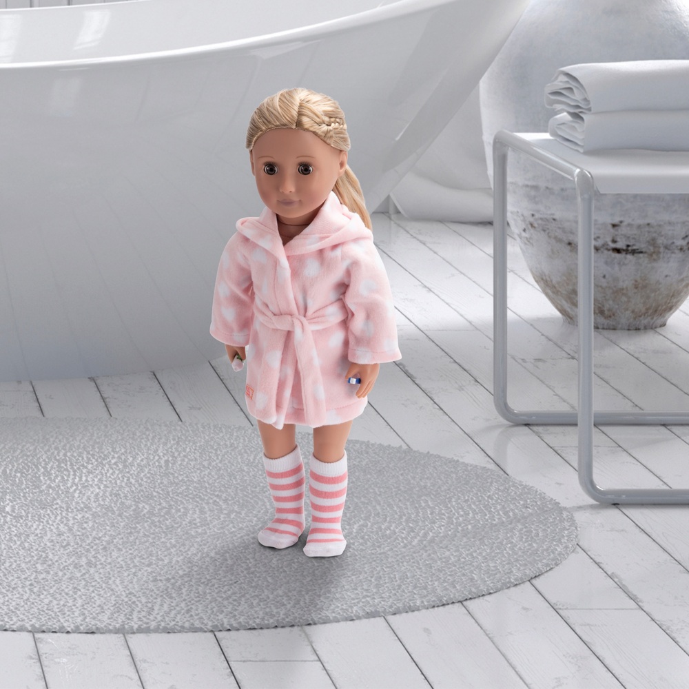 Our Generation Clothes Fuzzy Robe Pyjamas Good Night Sleep Tight Doll Outfit Smyths Toys UK