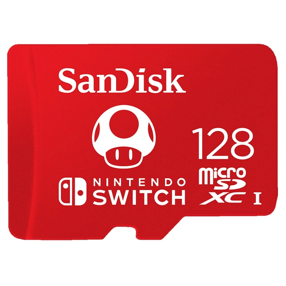 SanDisk 128GB microSD Card for Nintendo Switch - Mario Mushroom