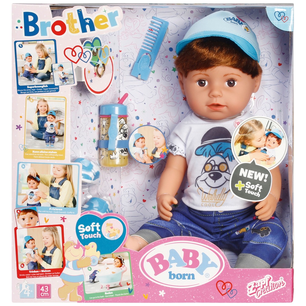 BABY born Soft Touch Brother Doll Smyths Toys UK