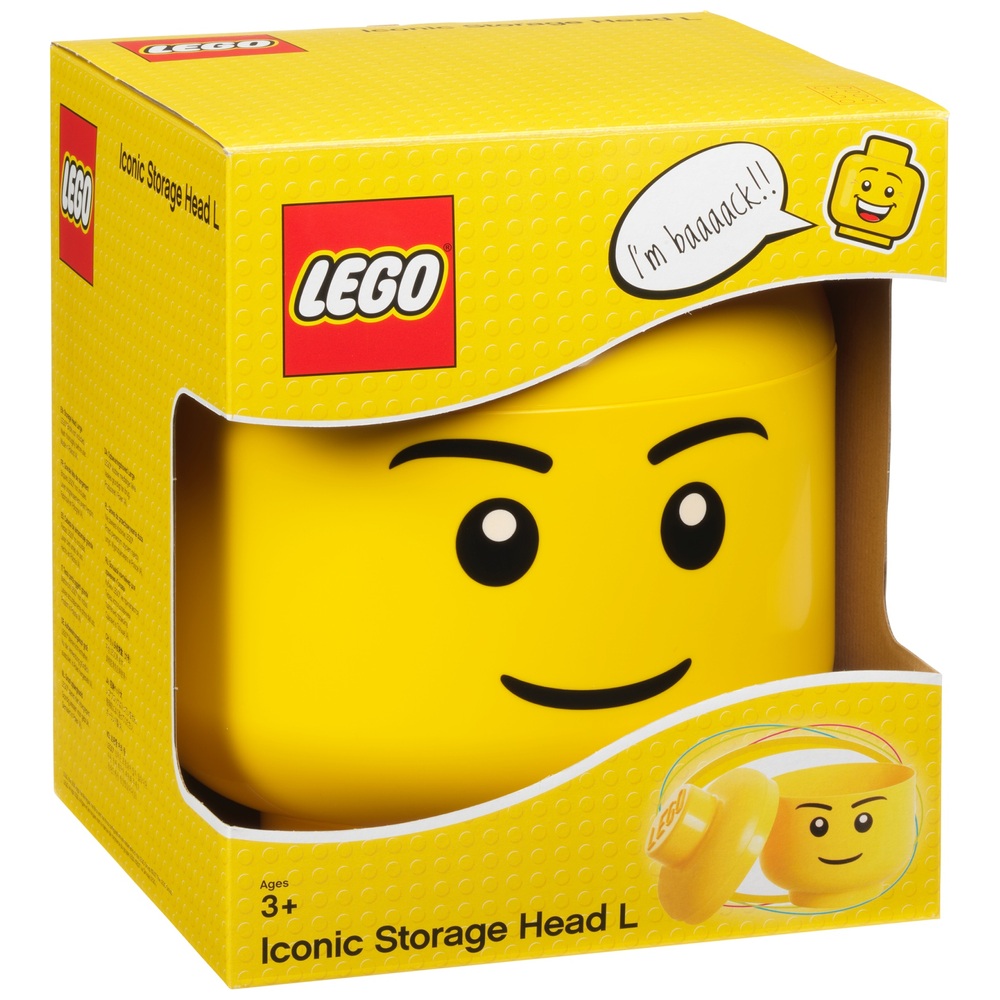 hobby Het formulier Lui LEGO Large Storage Head | Smyths Toys Ireland