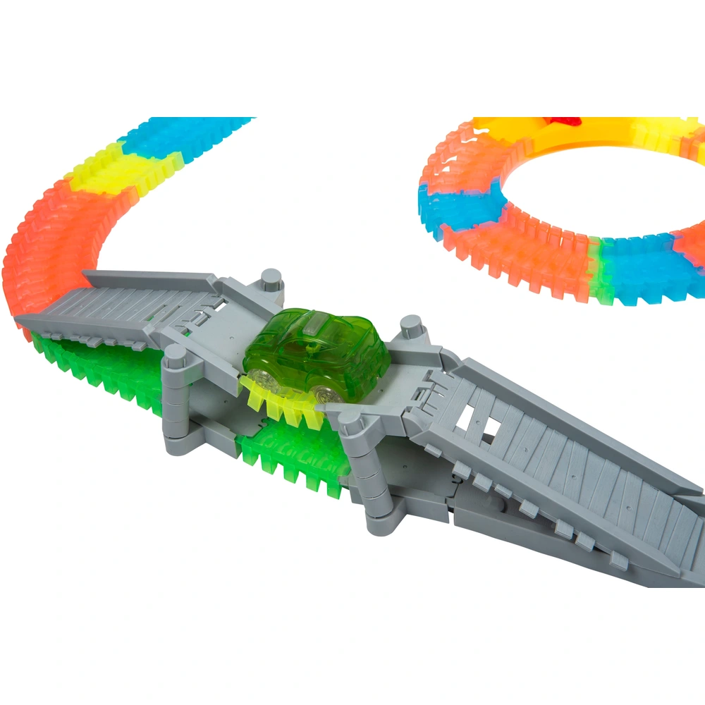 Auto Track 5 m - Autoprijbaan inclusief 4 auto's, flexibele voor de lus, sprongen, hellingen, klassieke stuurbaan, met 1 opbergtas, cadeaus voor jongens en meisjes Auto Track 5 m - Autoprijbaan inclusief 4 auto's, flexibele voor de lus, sprongen, hellingen, klassieke stuurbaan, met 1 opbergtas, cadeaus voor jongens en meisjes