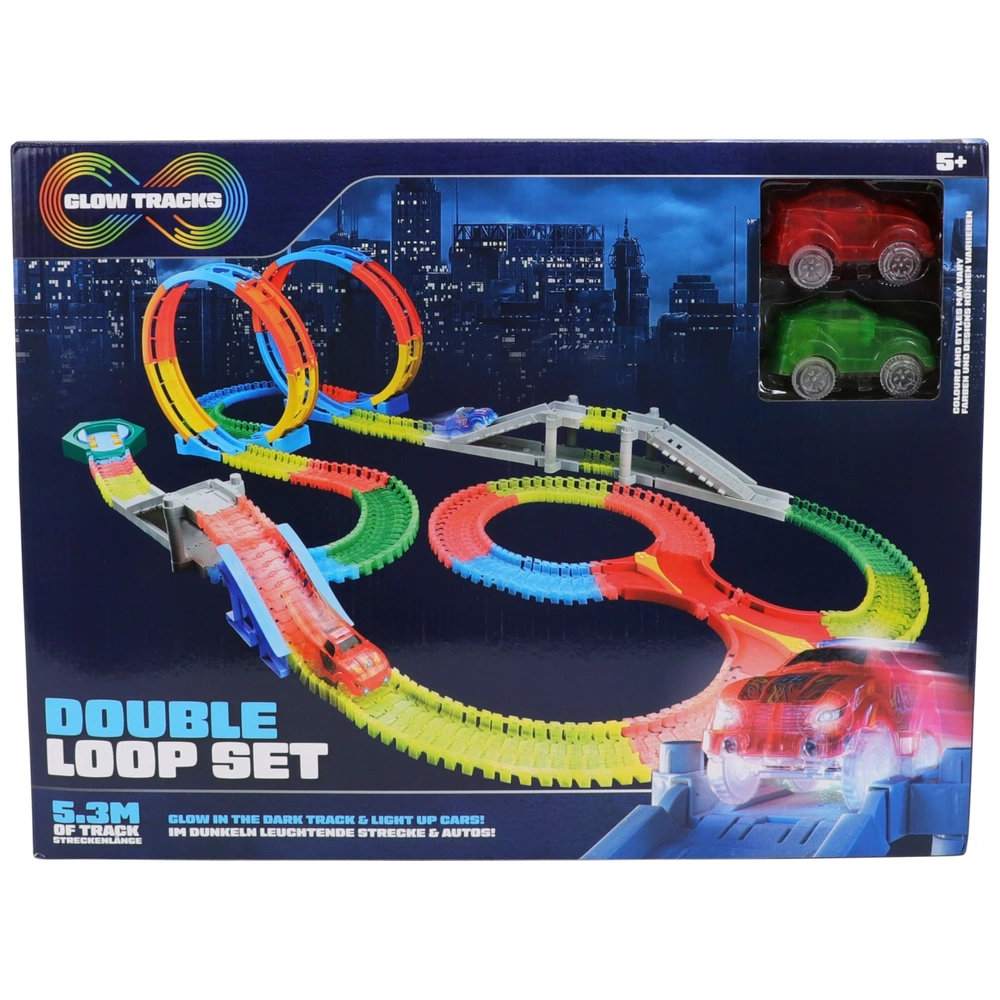 Car Magic Tracks Loop Set Glow Tracks Glow-in-the-Dark Race
