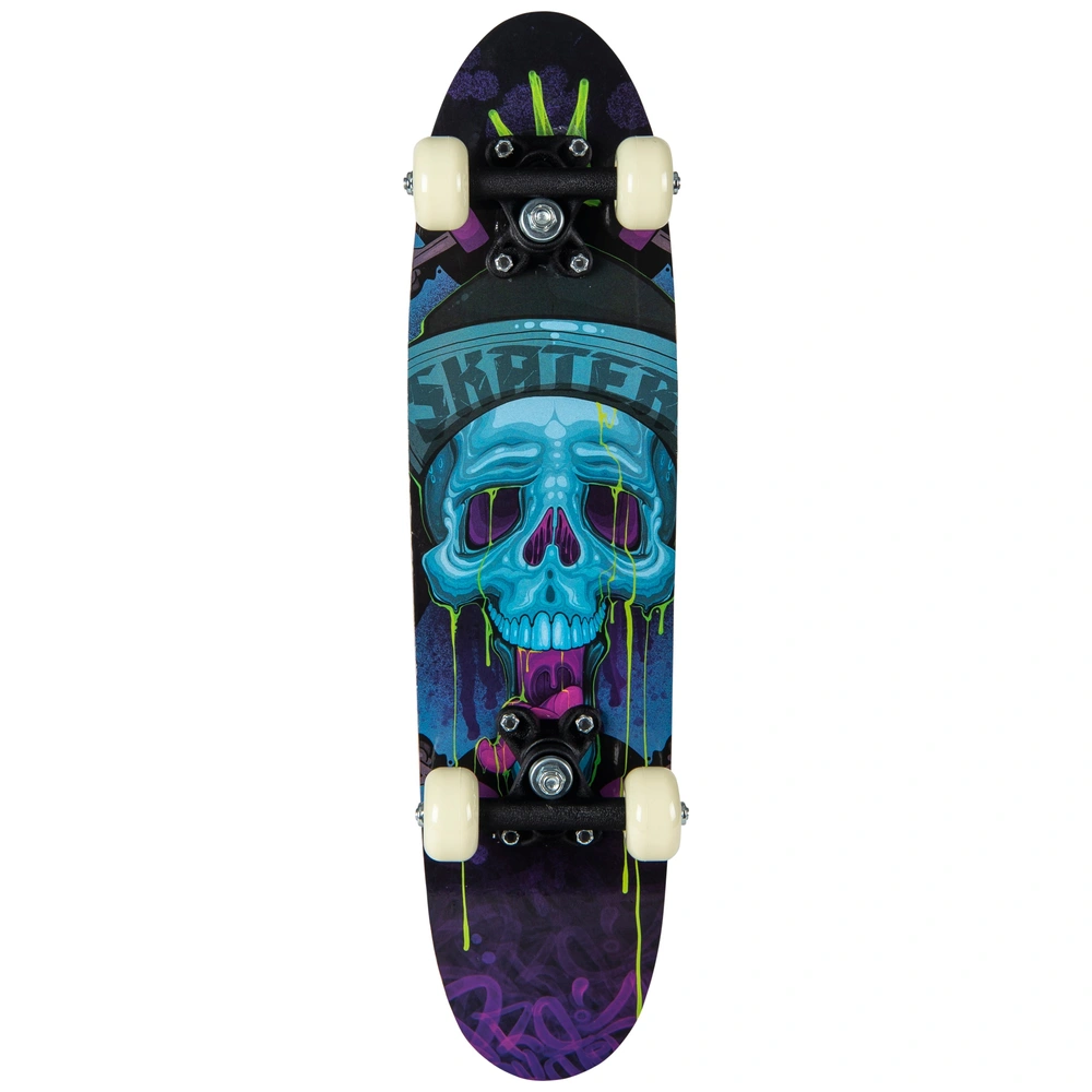 Geburtstagskarte Für Den Sohn – Skateboard-Motiv, 22.9x15.2 Cm, Mit Sentimentalem Vers, Silberfolie