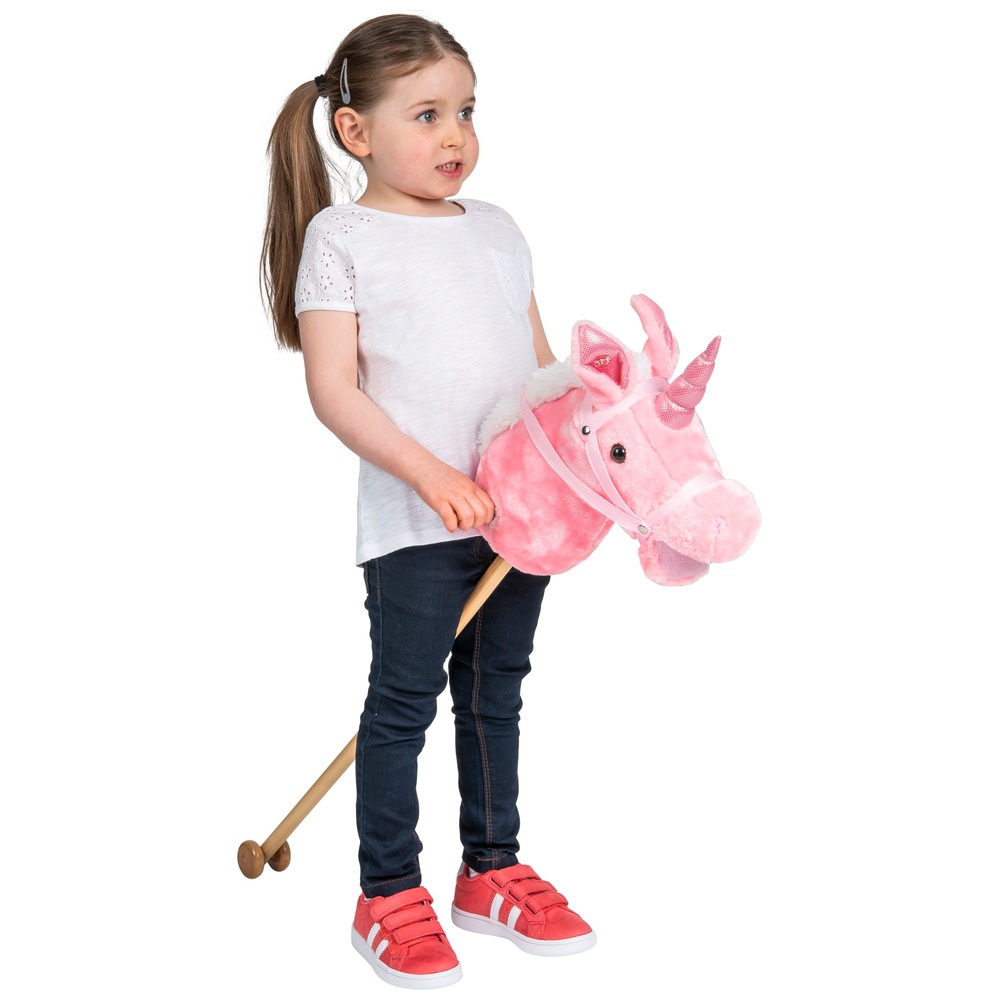 Hobby Horse Unicorn Pink | Smyths Toys Ireland