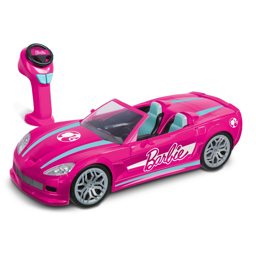 Barbie op afstand bestuurbare cabrio roze cm | Smyths Toys Nederland