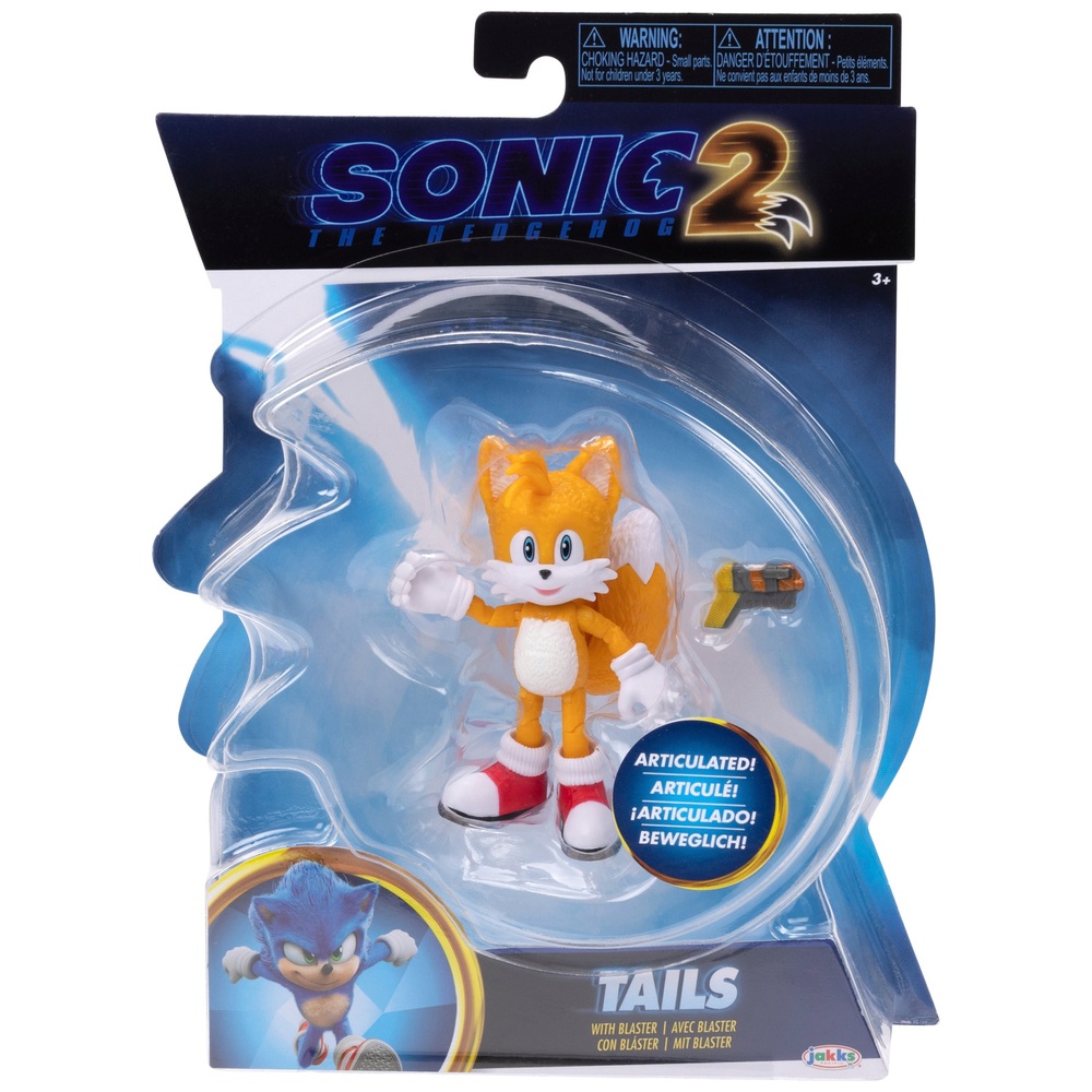 Sonic The Hedgehog 2 Movie 10cm Figure Tails Smyths Toys UK