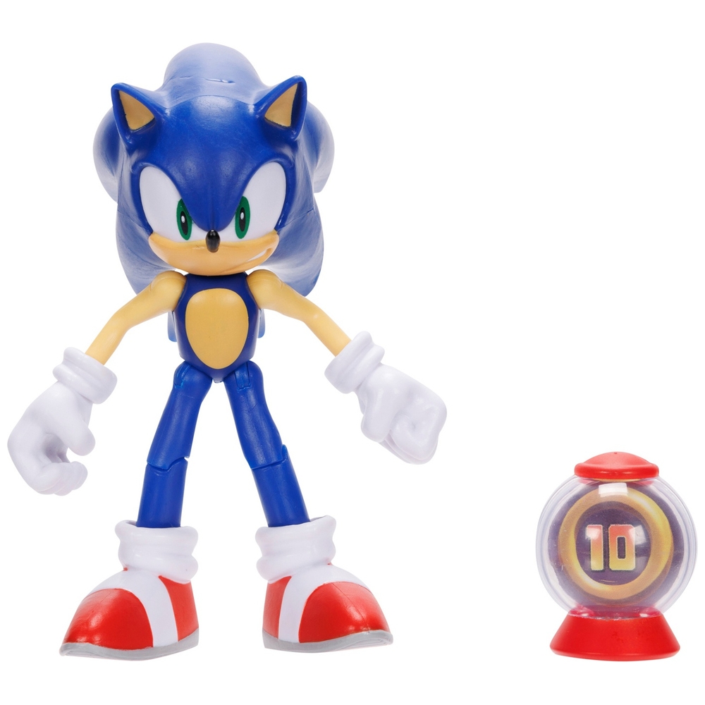 Sonic the Hedgehog 10cm Figurine with Super Ring Item Box | Smyths Toys UK