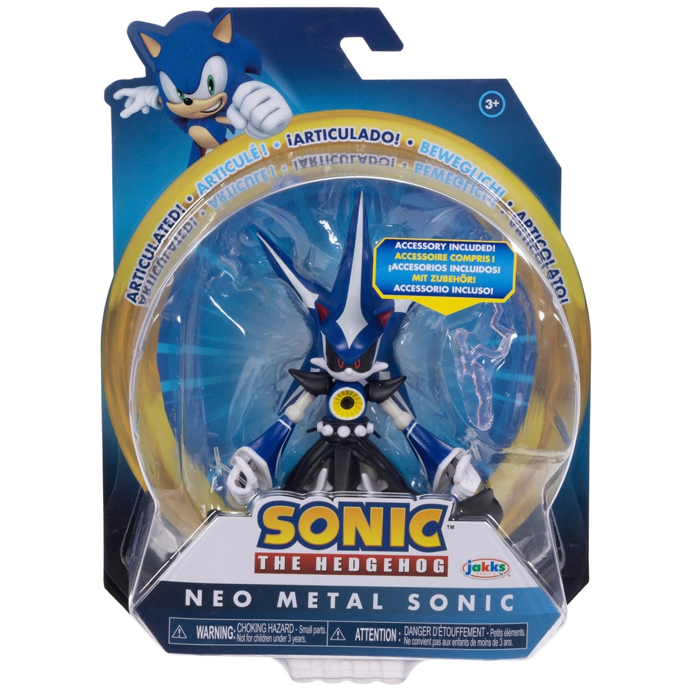 Sonic the Hedgehog 10cm Neo Metal Sonic Figure with Electric Wand ...