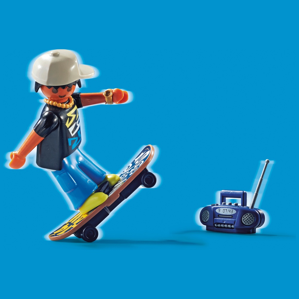 rulletrappe fraktion nikkel Playmobil 70168 City Action Skate Park | Smyths Toys UK