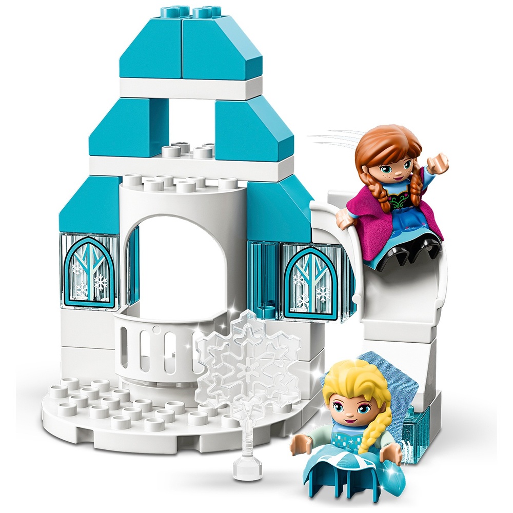 LEGO DUPLO 10899 Disney Frozen Ice Castle Toy with Elsa Anna Dolls | Smyths Toys UK