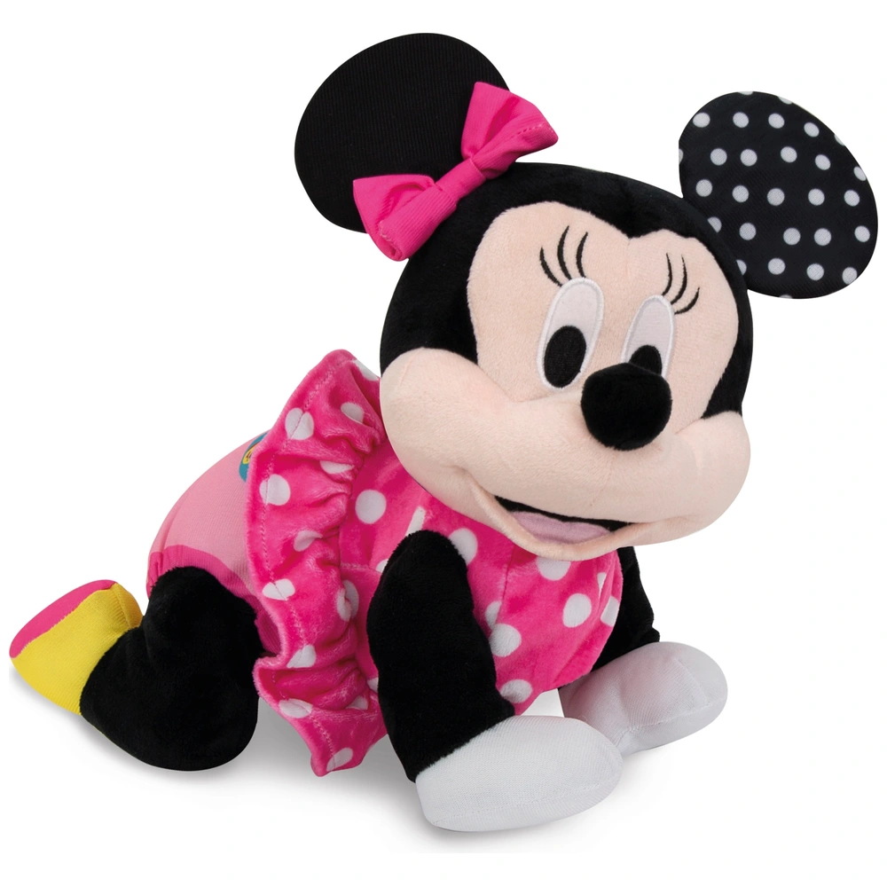 Clementoni Disney Baby Minnie Crawl With Me Plush Toy Smyths Toys UK