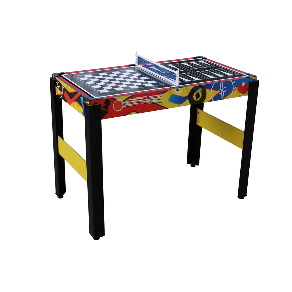 GOPLUS 12-in-1 Game Table, Multifunctional Table with Table Football, Billiards, Table Tennis, Hockey, Bowling, Shuffleboard and More, Combination Table Play Set for Children and Adults