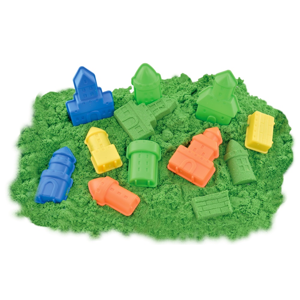 Kit De Sable Magique Avec Chantier De Construction - 1kg De Sable Cinétique, 6 Véhicules, 12 Moules, Boîte De Rangement, Jeu Créatif Pour Enfants