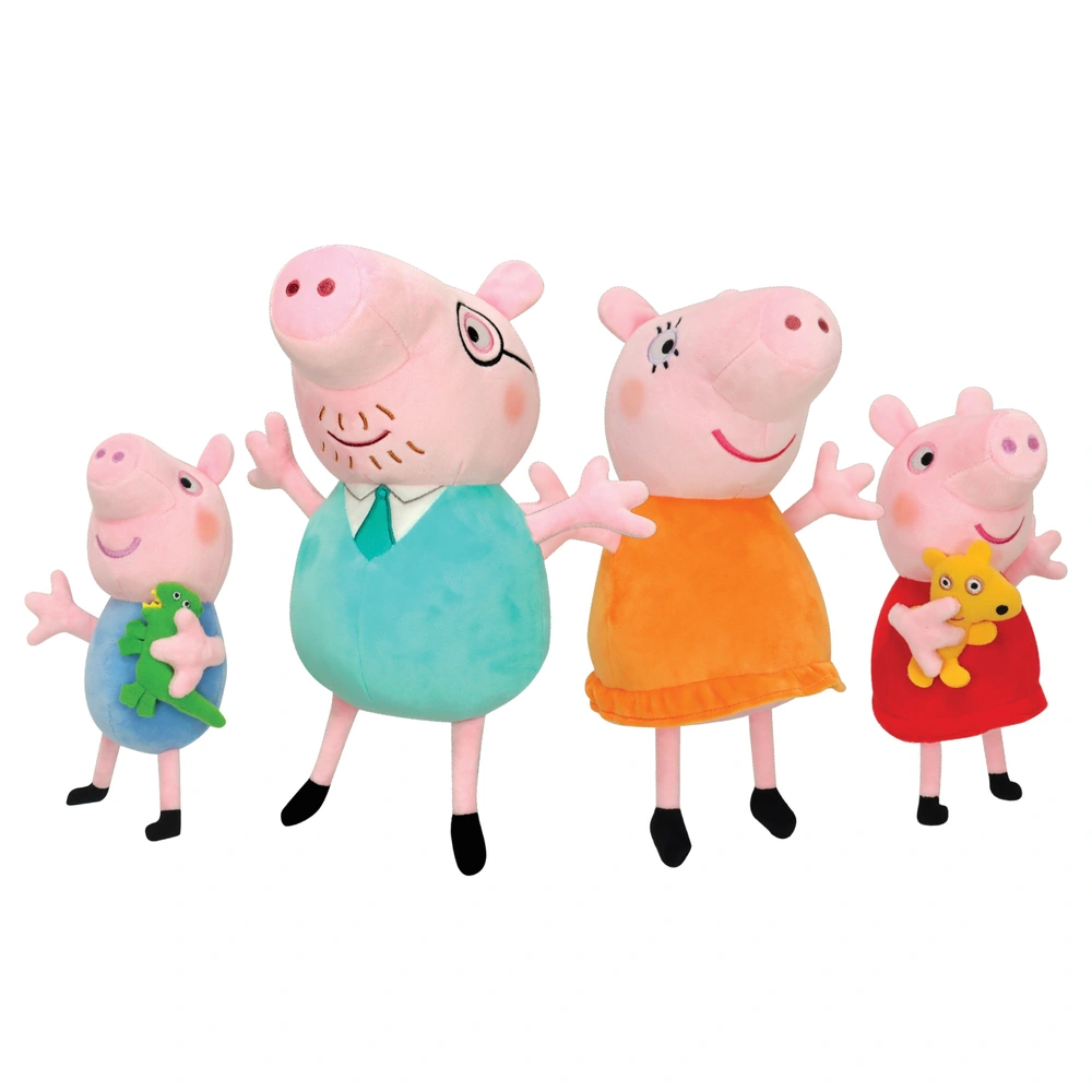 Peppa Pig Plush Family Pack Smyths Toys UK