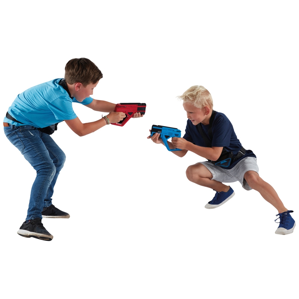 2 pistolets laser + 2 gilets de laser tag - Ensemble de laser tag KidsTag  pour enfants | bol