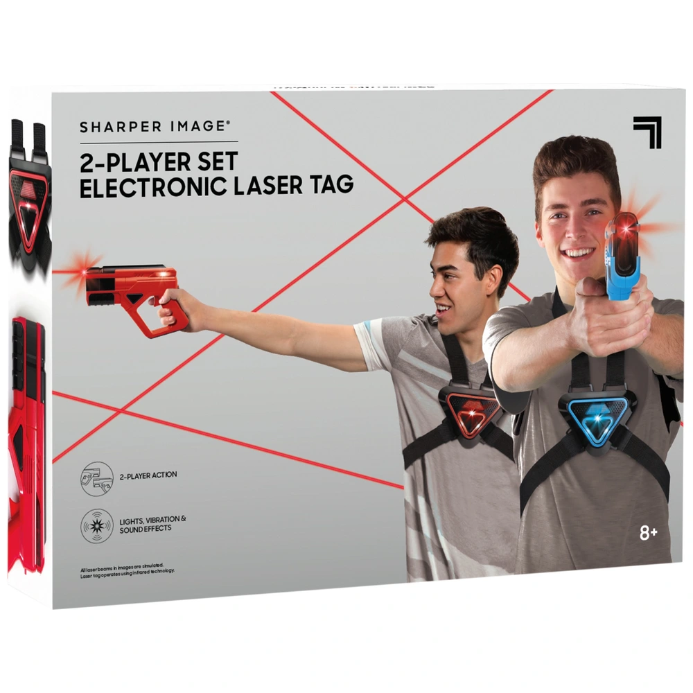 FORHISHER Pack 4 Pistolets Laser Tag + Gilets – Jeu Laser Enfant & Adulte Indoor/Outdoor – Cadeau Fun 6-12 Ans