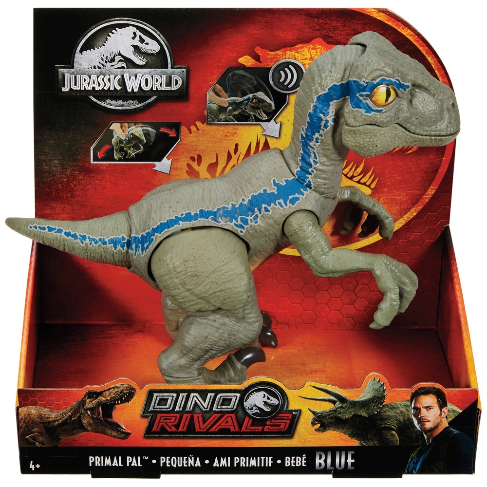 Jurassic World Primal Pal Blue Dinosaur Toy Smyths Toys Uk