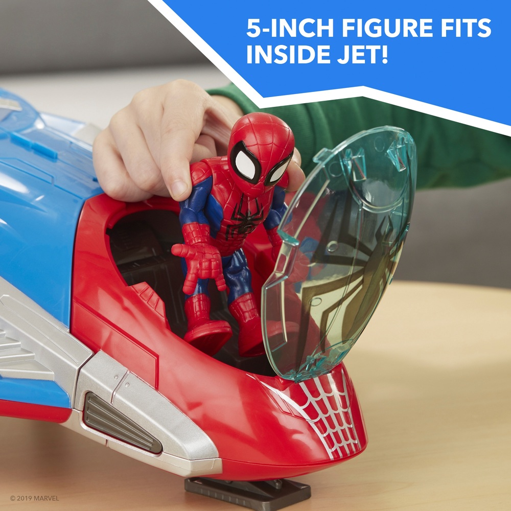 Marvel - Véhicule Spider-Man Avec Figurine de 12cm