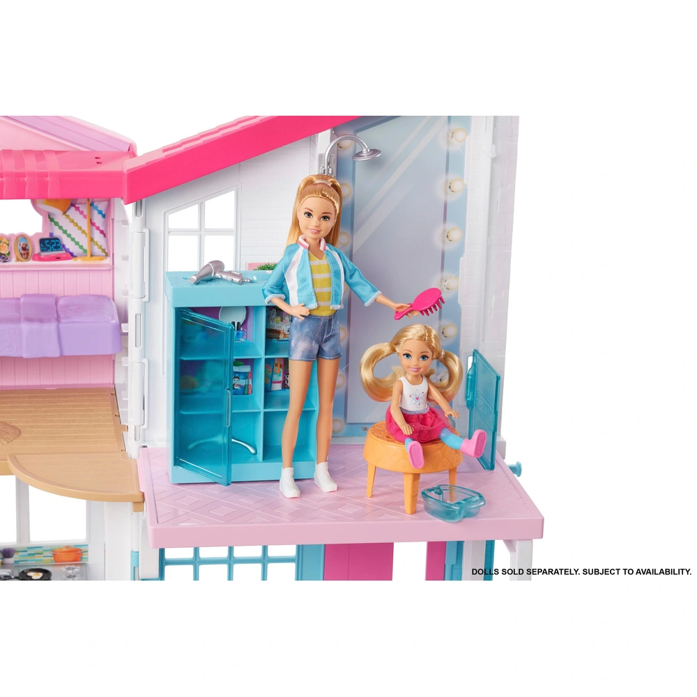 Maison De Rêve Barbie Malibu Dreamhouse Mansion – BJP34, 2013 (occasion, Avec Accessoires)