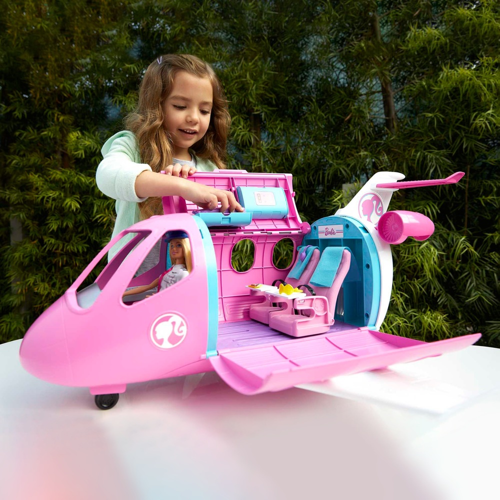 L'avion de rêve de Barbie Rose - Poupée