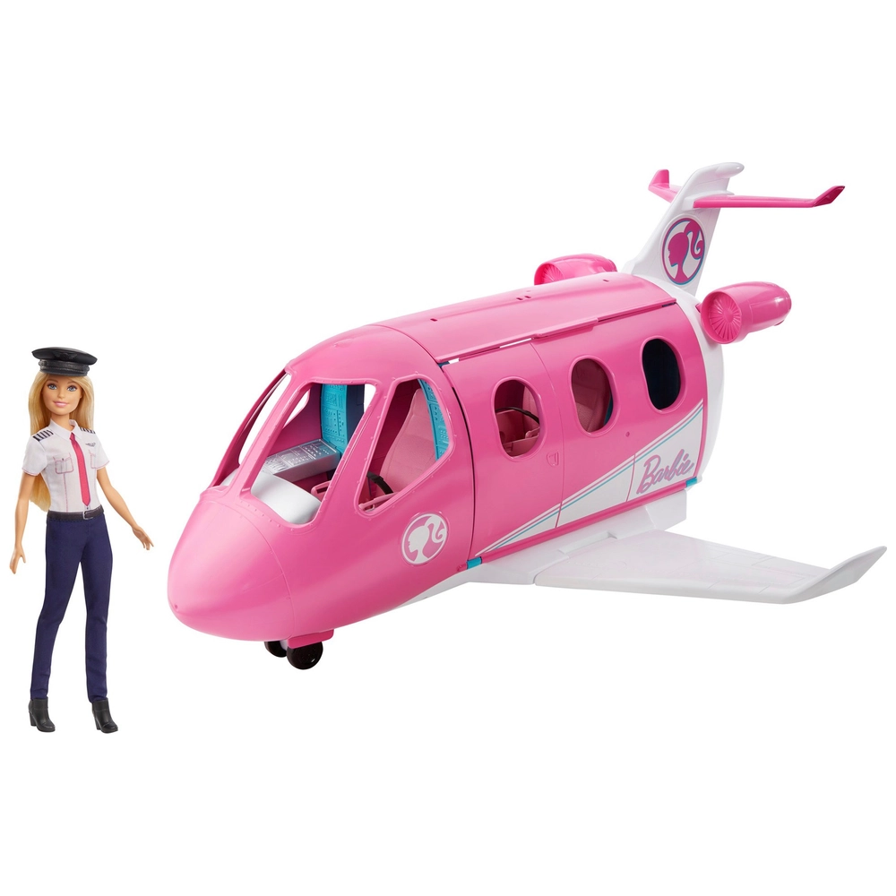 Barbie Dream Plane with Pilot Doll Playset Smyths Toys UK