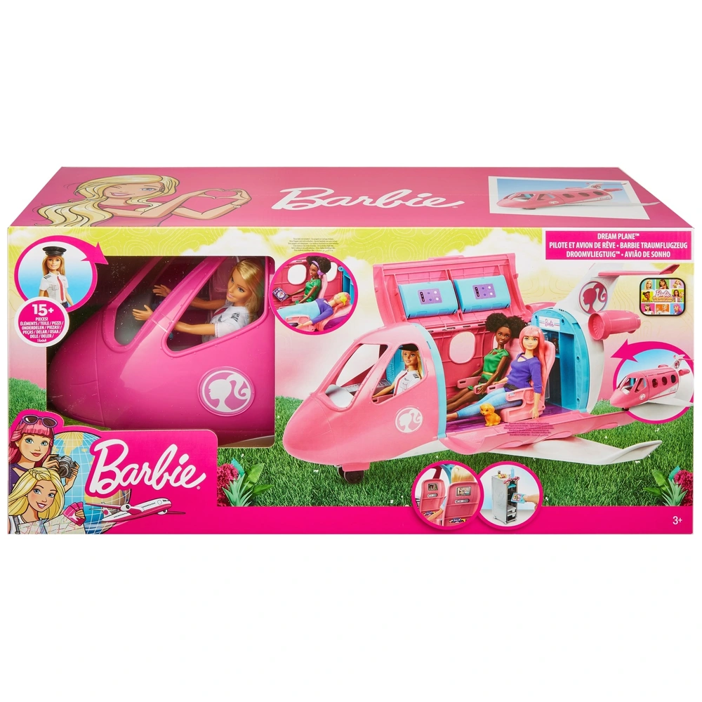 Barbie Dream Plane with Pilot Doll Playset Smyths Toys UK