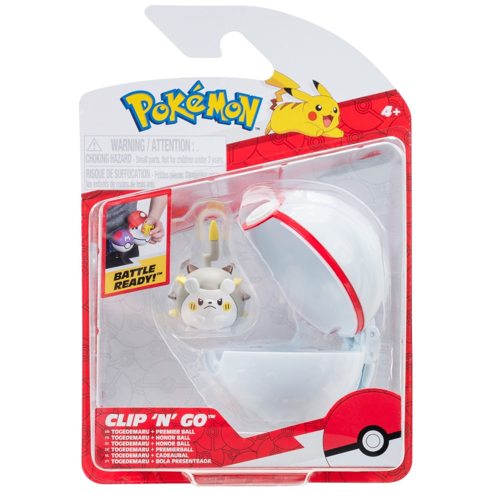 Pokémon Clip 'N' Go Togede Premier Ball | Smyths Toys UK