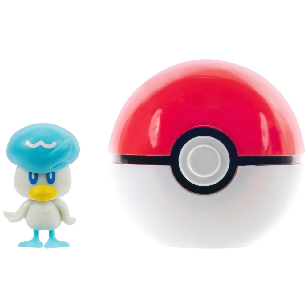 Pokémon Clip 'N' Go Quaxly and Poké Ball | Smyths Toys UK