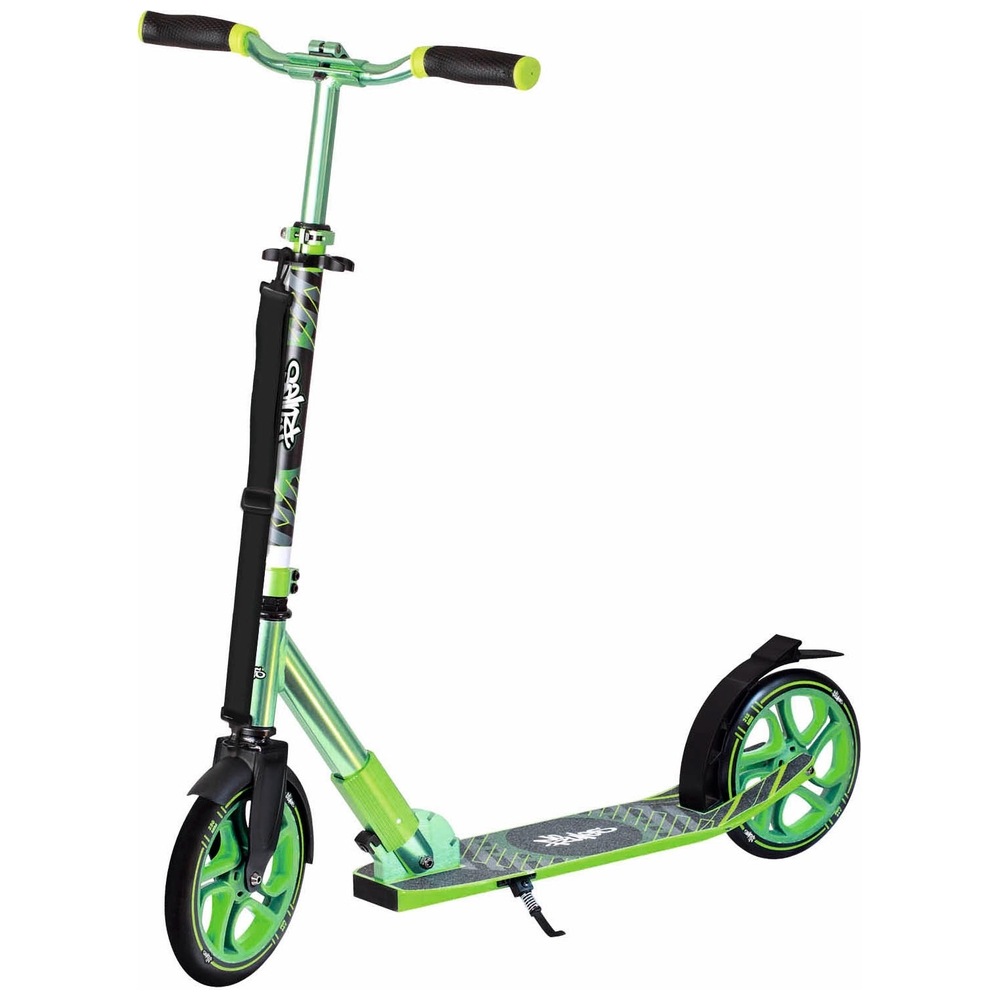 Grün Kinderroller Scooter Roller Faltbar Scooter Big Wheel Aluminium Klapproller 