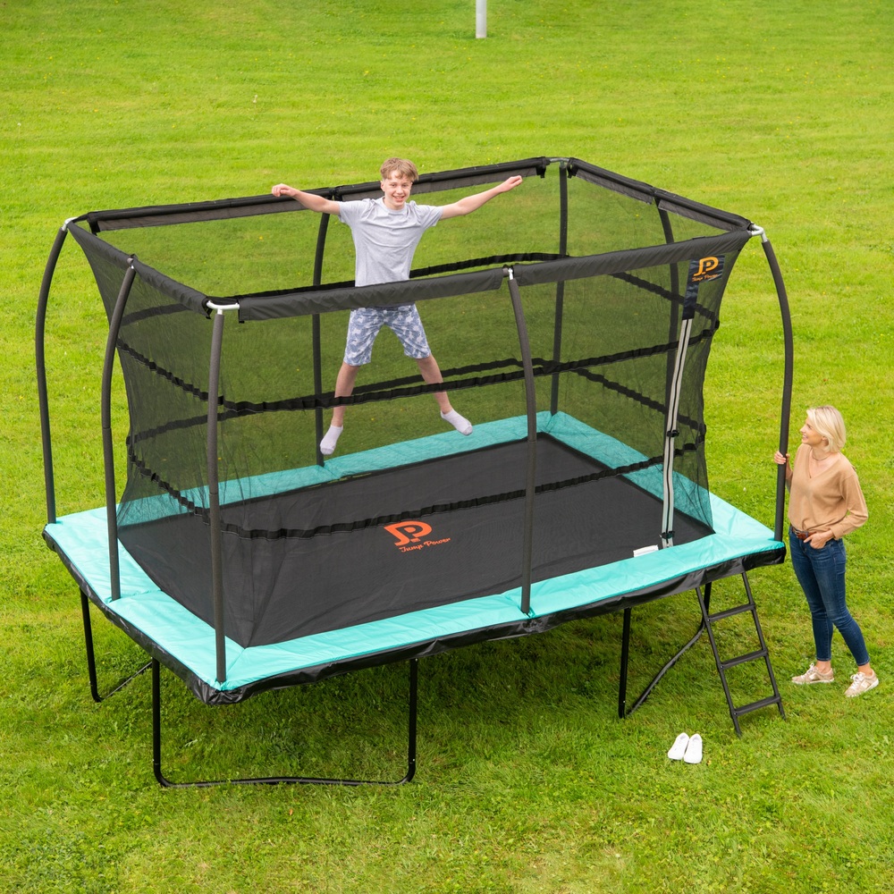 Scully ego Defilé Jump Power outdoor trampoline 366 x 244 cm rechthoekig met net | Smyths  Toys Nederland