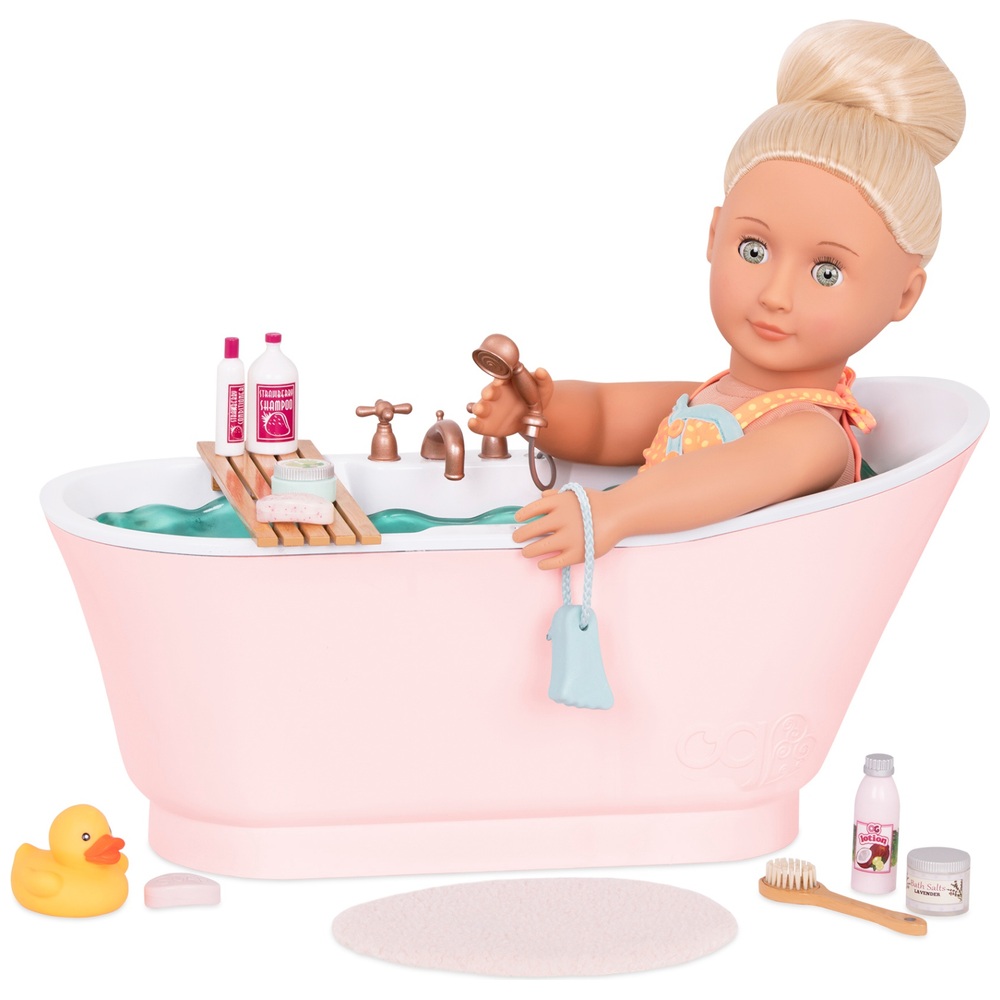 Our Generation Bath And Bubbles Set, Bubble Bathtub For Dolls